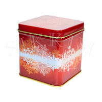 Puszka `Świetlista Gwiazda` świąteczna kwadratowa 50g